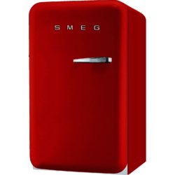 Smeg FAB10HLR 55cm 'Retro Style' Home Bar Fridge and Icebox in Red with Left Hand Hinge